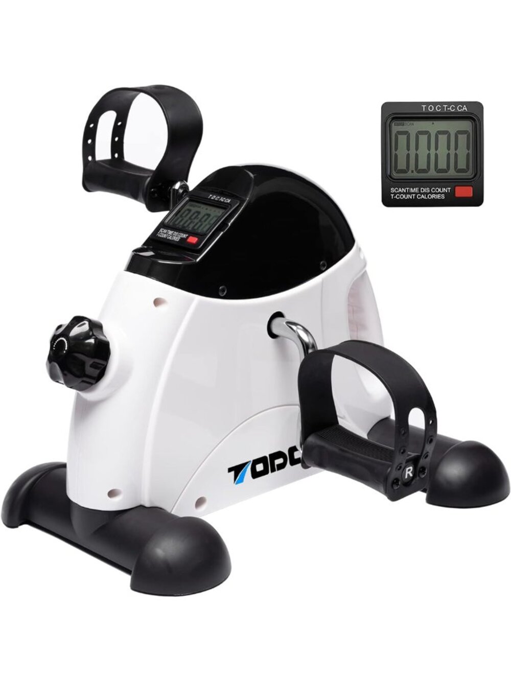 Portable Mini Exercise Bike Pedal Exerciser with Digital Monitor - Therapy Foot